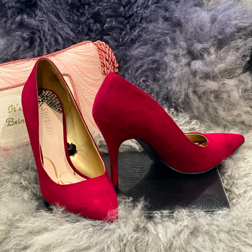 Sam & Libby Red pointed Heel